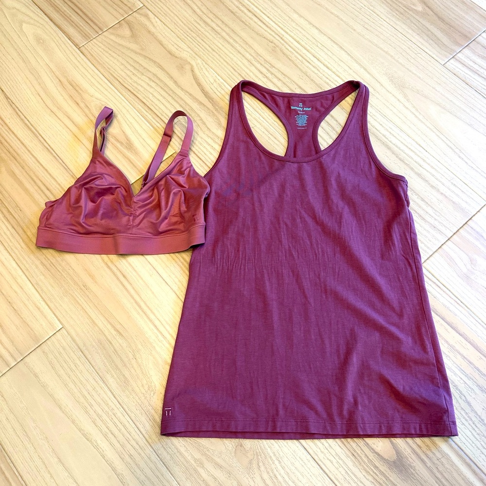Tommy John tank and Second Skin Triangle Bralette